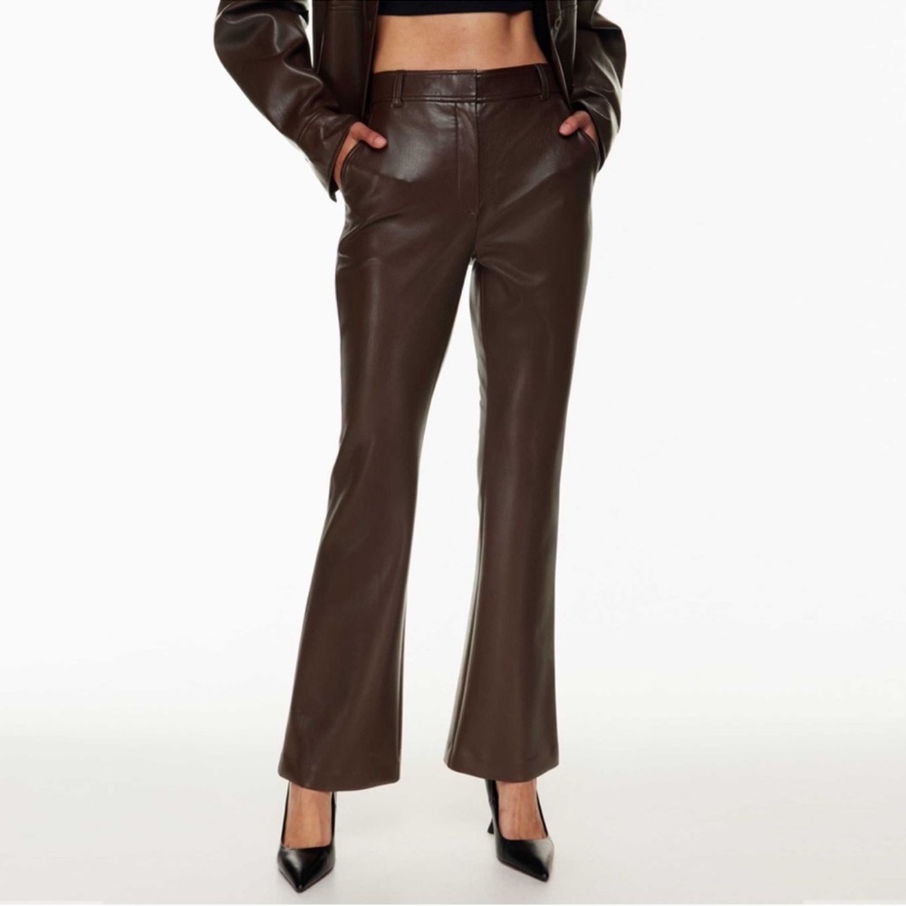 BABATON Program Vegan Leather Pant Size 2 - Picture 2 of 11